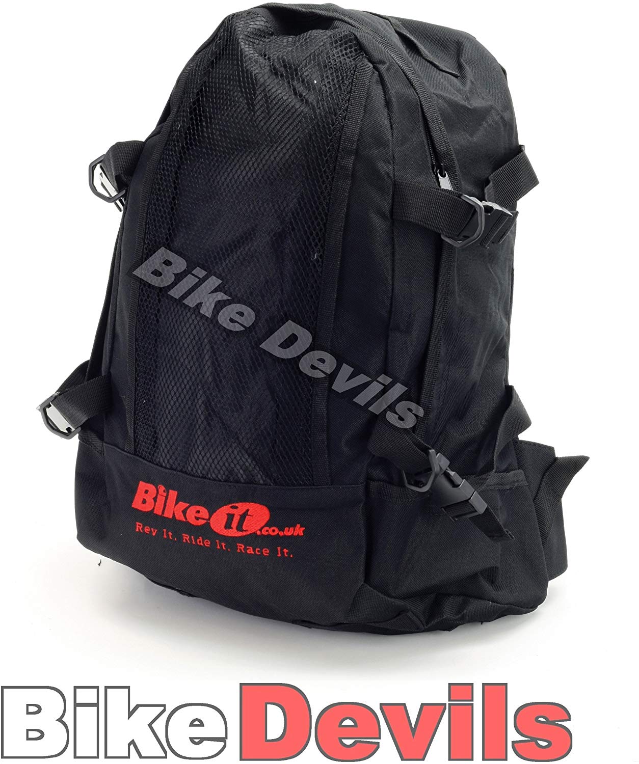 BIKE IT LUGRSBLK Rucksack Backpack Motorbike Motorcycle Luggage, Black