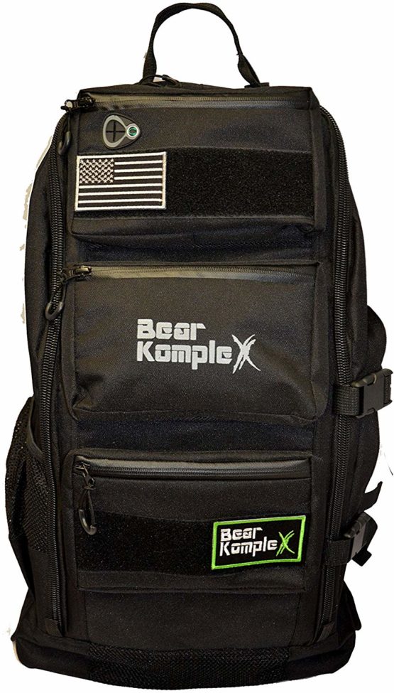 Bear KompleX Military Grade 3 Day Tactical Rucksack, Multi-use Bug Out Bag Great for Hiking, Trekking, Fitness, Camping. Loads of Storage - 1000D Nylon Backpack, 24"T x 13"W x 10" Deep for Men & Women