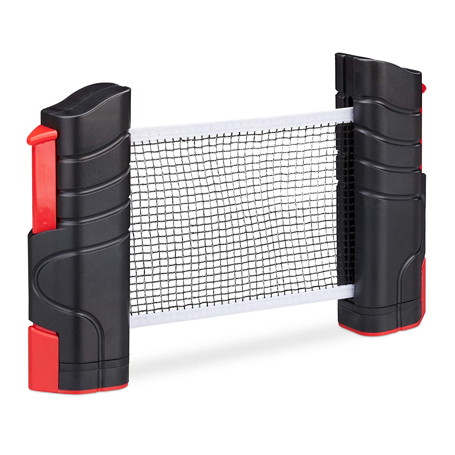 Relaxdays Table Tennis TT Net Ping Pong Net Retractable Portable Clamp Bracket