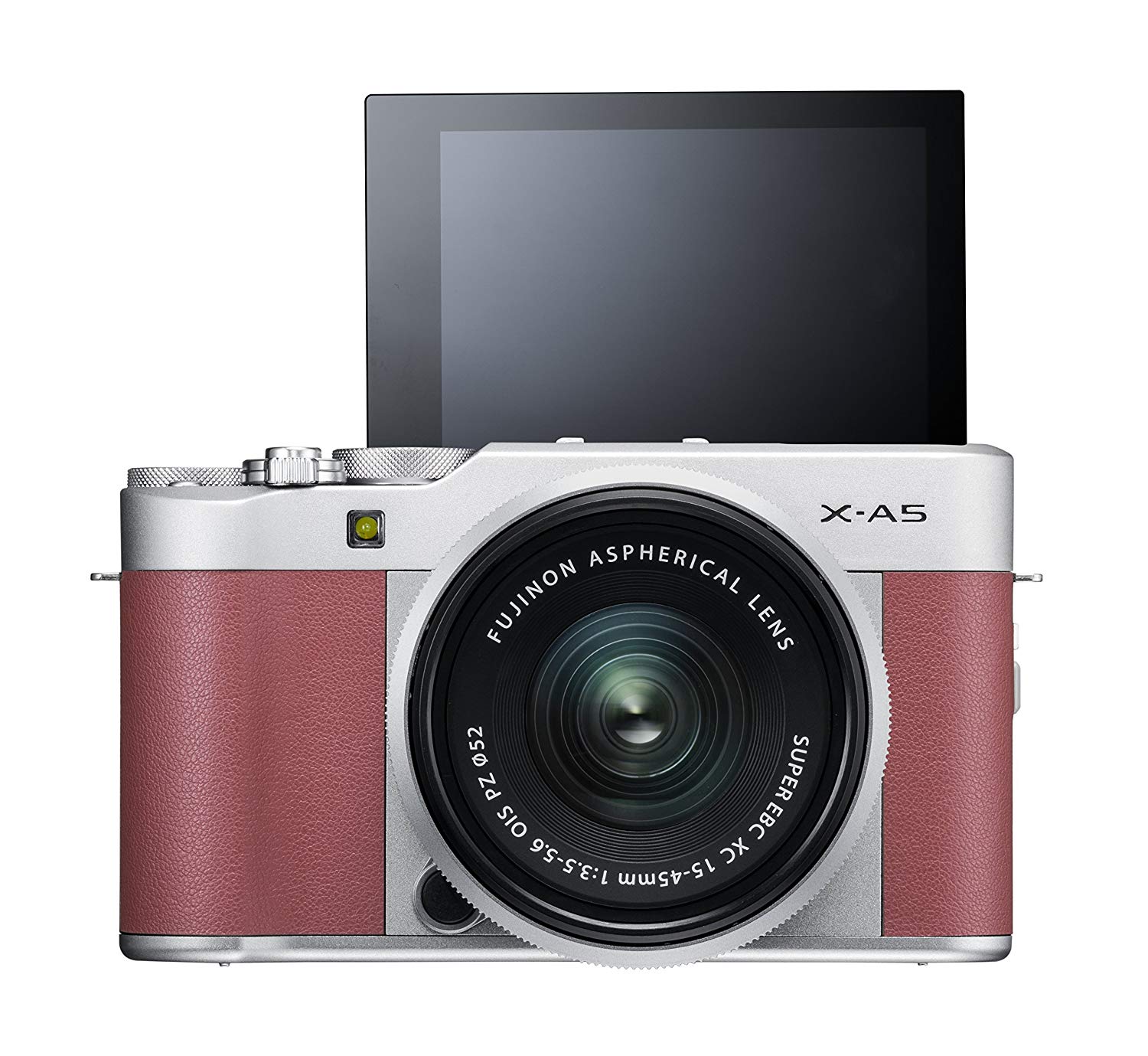 Fujifilm XA5 Mirrorless Digital Camera, Pink with Fujinon XC1545mm