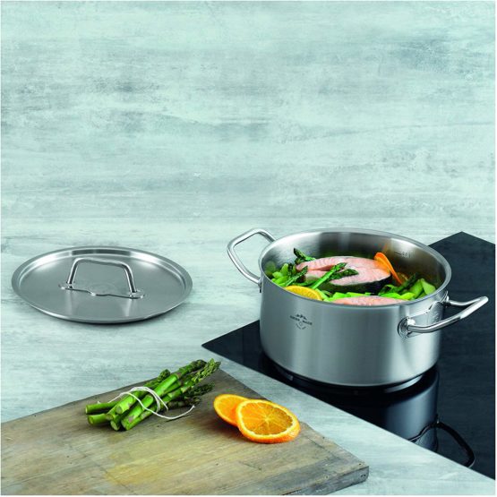Kuhn Rikon Montreux Casserole, 20cm, 3.0L, Stainless Steel, Silver, 20 cm/3 Litre - Image 3