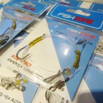 Fishzone RIG PRO SERIES - 10 Packs of Single Type Commercial Quality FLAPPER Ready Tied Rigs - Ideal for Sea and Shore Fishing (1, 2 and 3 hooks available)