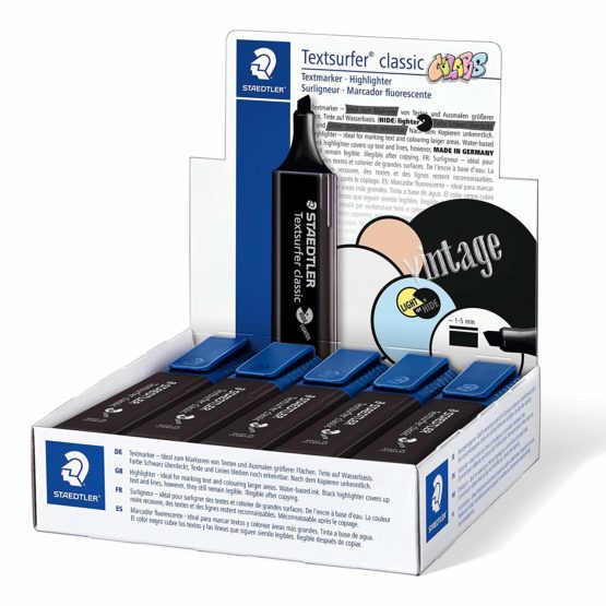 STAEDTLER Textsurfer Classic 364 Edition Colors Highlighter Chisel Tip 1 to 5 mm Black - Image 4