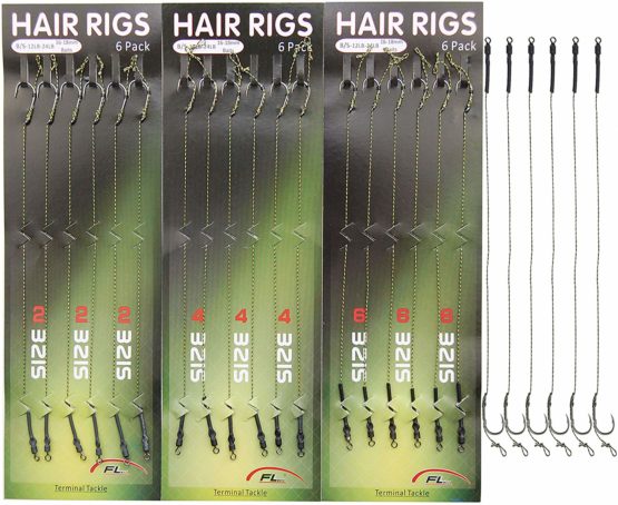 Shaddock Carp Fishing Hair Rigs Boilie Rig Braided Thread Leader Line with Hair Extender Bait Stoppers Carp Hooks Swivels Sleeves Carp Fishing Terminal Tackle