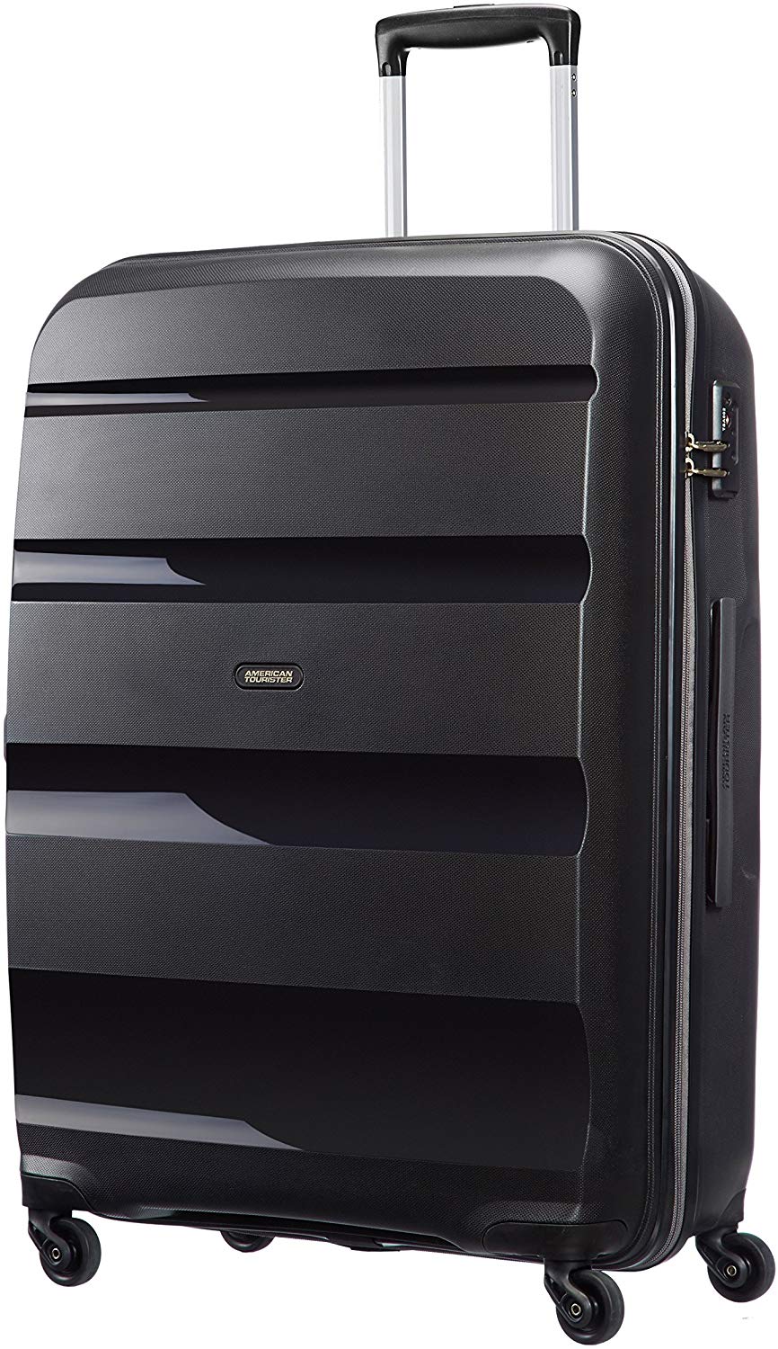 American Tourister Bon AIR - Spinner L, Suitcase, 75 cm, 91L, Black (Black), L (75cm - 91L)