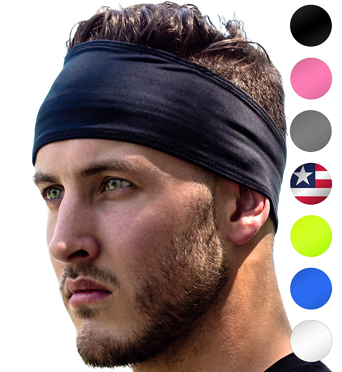 Running Headband: UNISEX Fitness & Sports Headbands Women & Men. Head Band Sweatband for Football Yoga