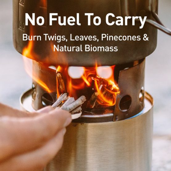 Solo Stove Lite - Portable Camping Hiking and Survival Stove | Powerful Efficient Wood Burning and Low Smoke | Gassification Rocket Stove for Quick Boil | Compact 4.2 Inches and Lightweight 9 Ounces - Image 4
