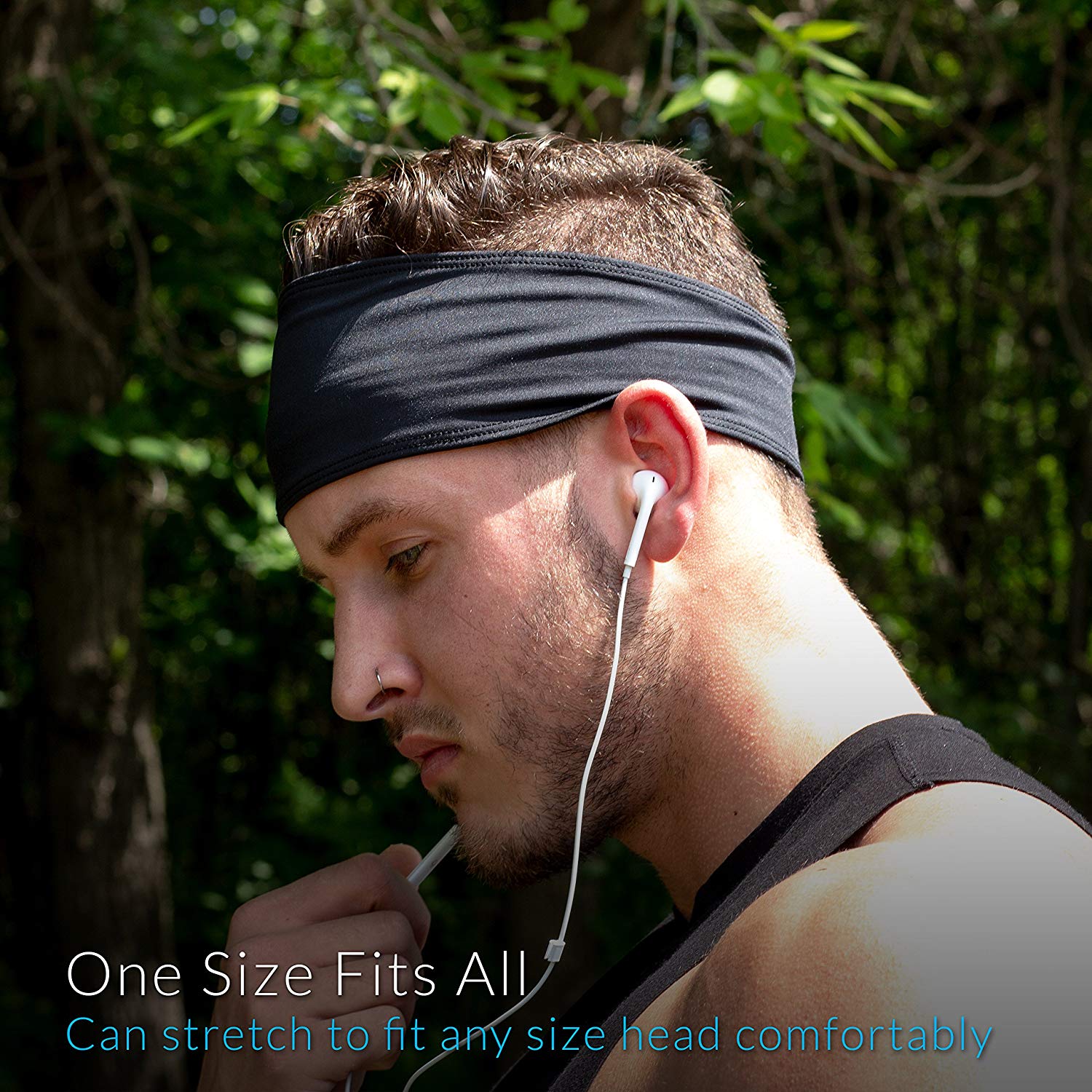 Running Headband: UNISEX Fitness & Sports Headbands Women & Men. Head Band Sweatband for Football Yoga - Image 4