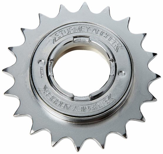 SunRace 20 Teeth Free Wheel for Chain - Chrome, 1/2 x 1/8 Inch