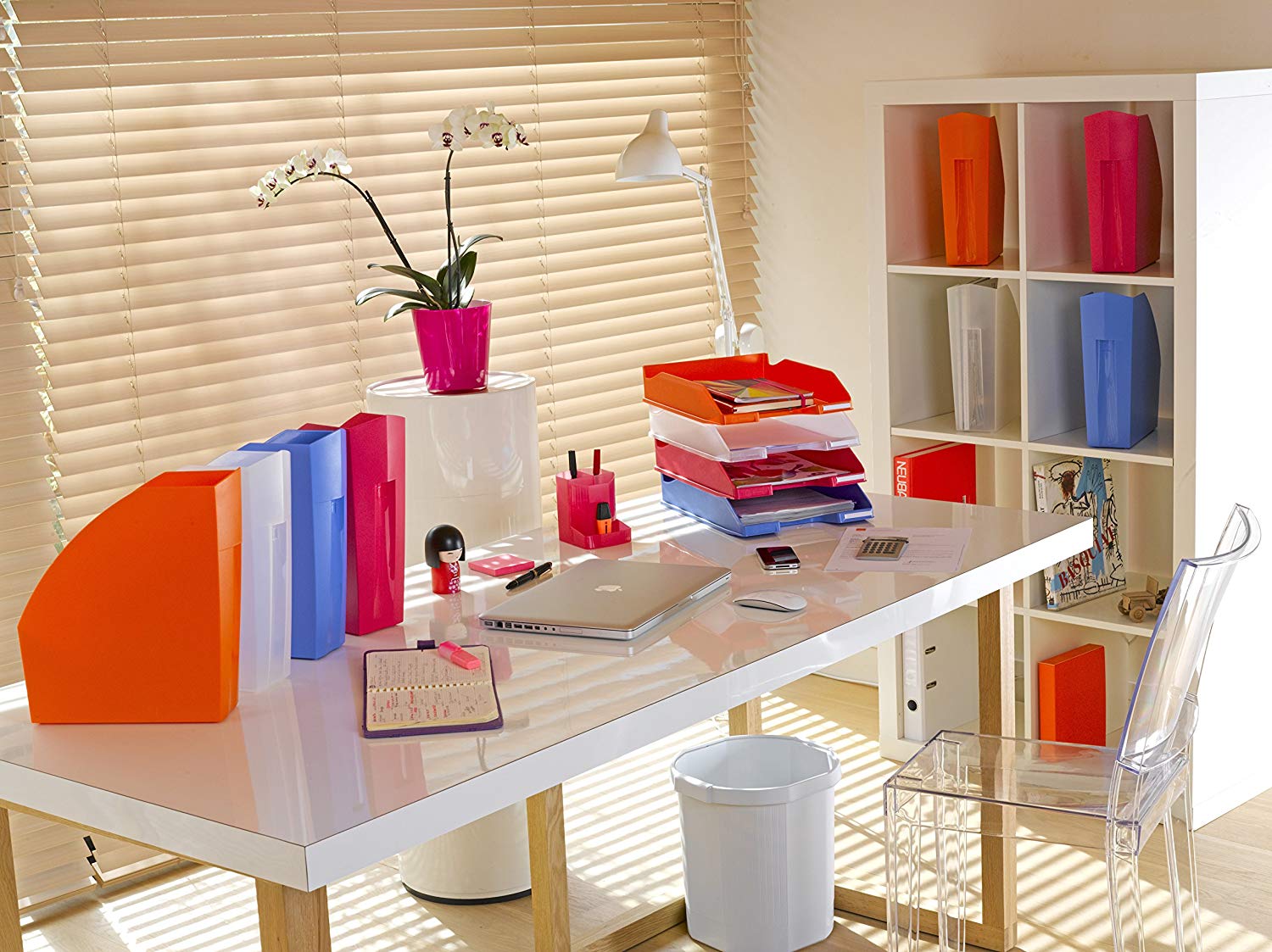 Exacompta, Ref 18057D, Office Magazine File, 292 x 110 x 320mm in Size, Suitable for Storing A4+ Documents - Image 3