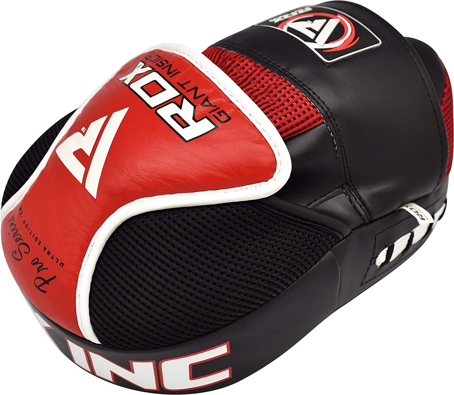 RDX Boxing Pads Focus Mitts, Maya Hide Leather Curved Hook and Jab ...