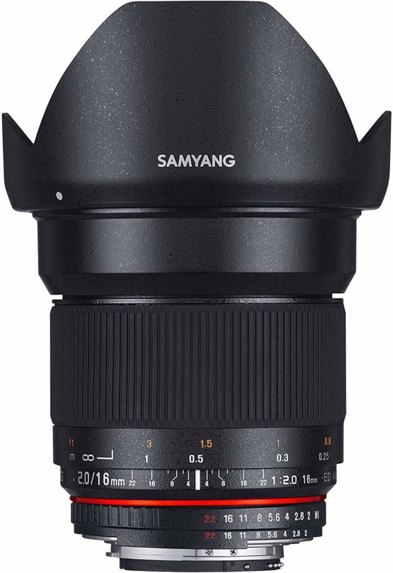 Samyang 16 mm F2.0 Lens for Micro Four Thirds