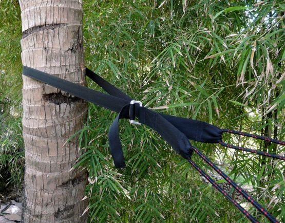 Hammock Bliss Deluxe Cinching Tree Straps - Heavy Duty & Extra Long Adjustable Tree Straps - Seat Belt Like Buckle Makes It a Cinch To Hang Your Camping Hammock - Set Of 2 Straps - Image 2