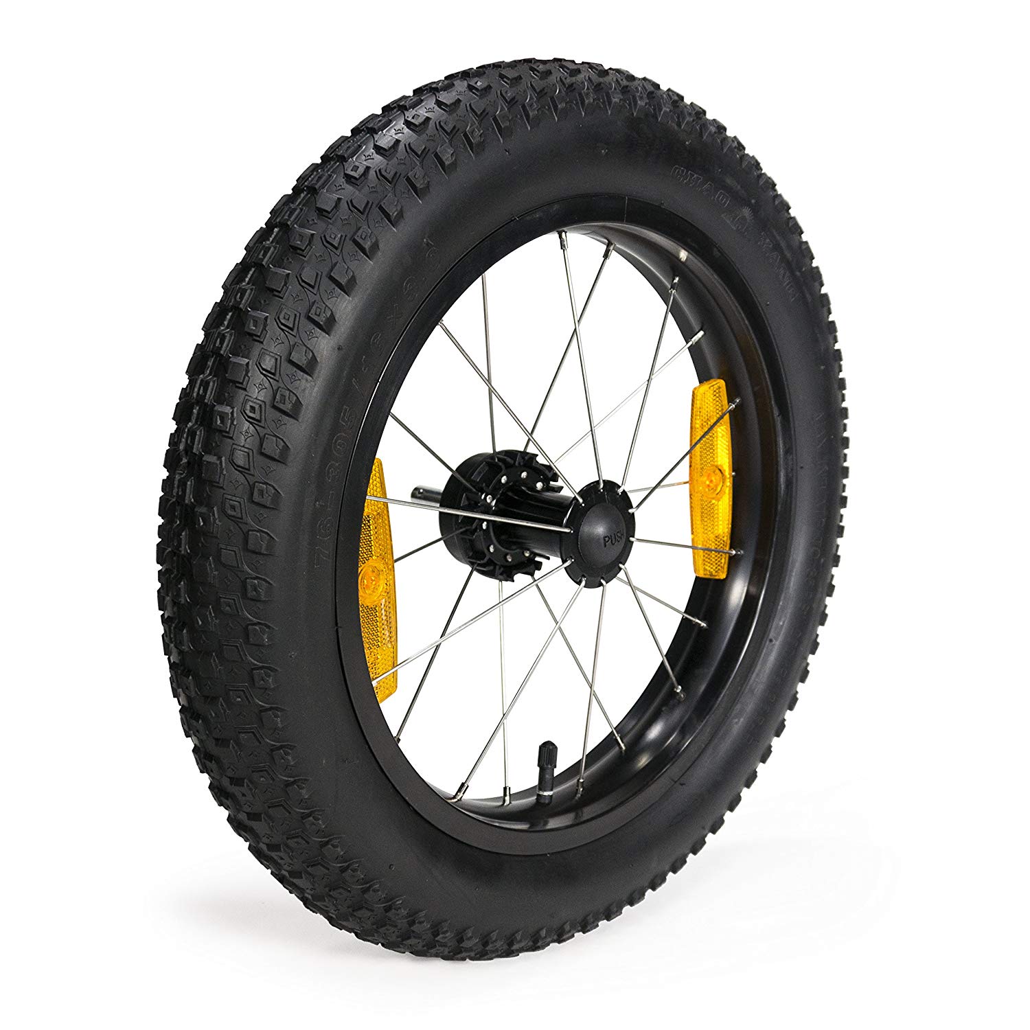 Burley Unisex Adult Wheel Kit - Black, 16-Inch, 16" x 3.00”