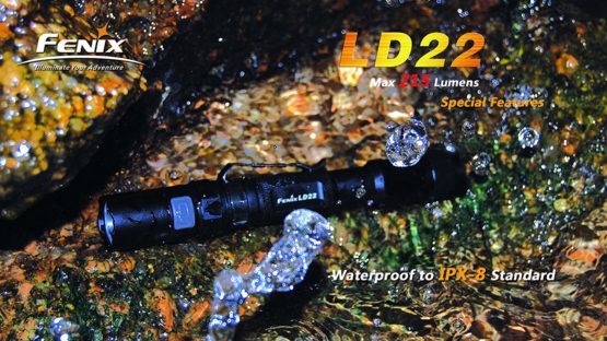 fenix LD22 Flashlight, Black - Image 4