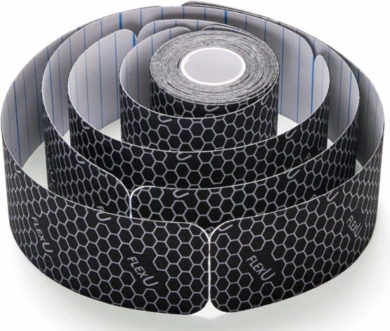 FLEXU Kinesiology Tape; Pre-Cut Bulk Pack; Advanced Strength and Flexibility Properties; Longer Lasting Therapeutic Recovery; Sports Tape - Image 3