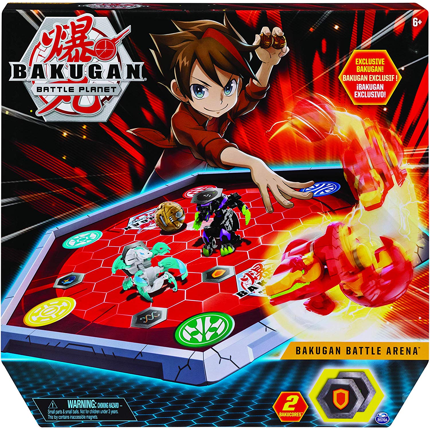 BAKUGAN Battle Arena, Game Board Collectibles, for Ages 6 and Up (Edition May Vary), Multicoloured