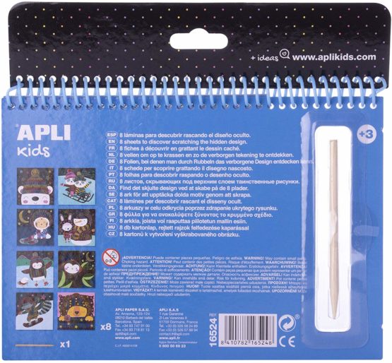 Apli kids 16524 Magic Scratch Art Set-Winter, Black - Image 2