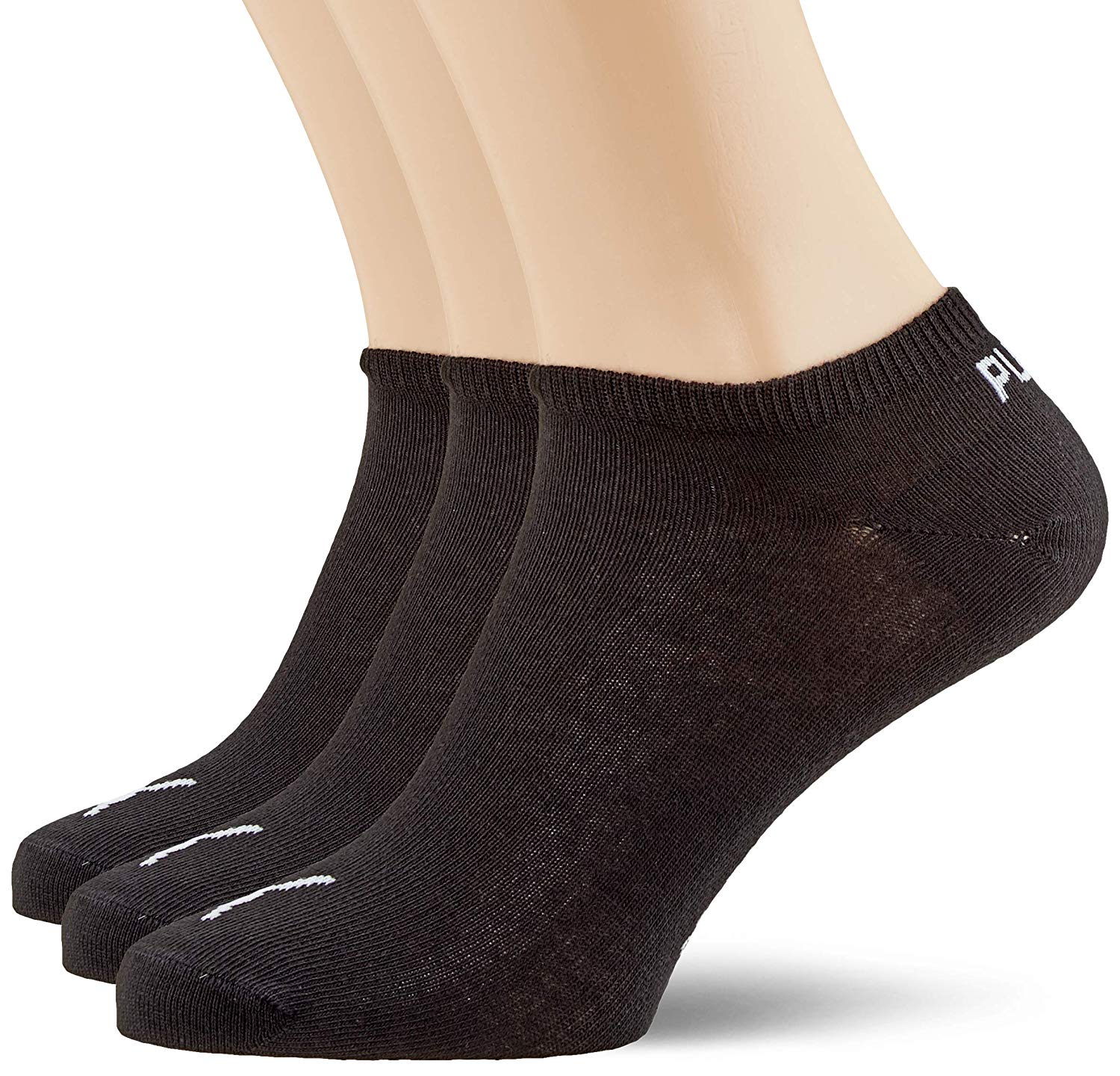 PUMA Unisex Puma Sneaker Socks 3 Pair Pack black 9 11 UK, Black, 11-Sep UK, one size