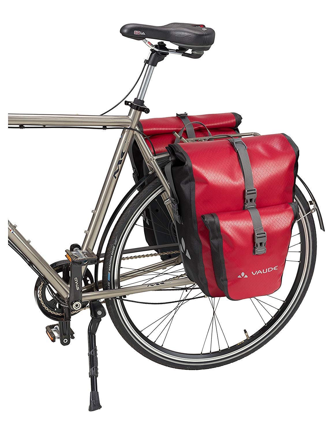 VAUDE Aqua Back Plus bike pannier bag, 2 x rear bike rack bag waterproof, 51 liters total volume, cycling bag rear - Image 3