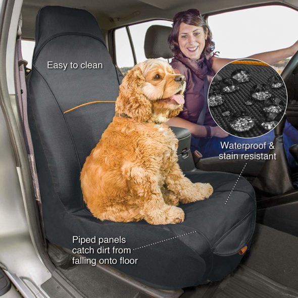 Kurgo Car Seat Cover for Bucket Seats, Dog and Pet Front Seat Cover