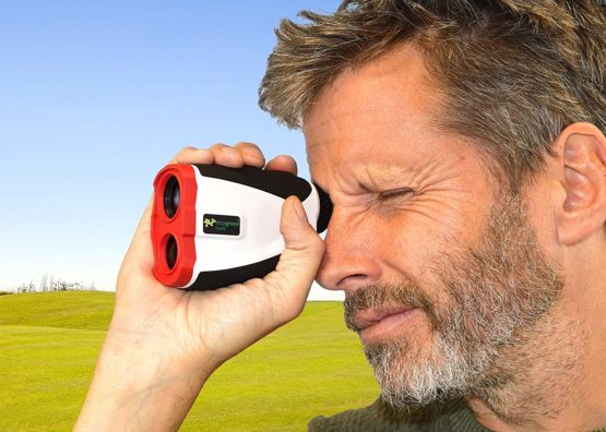 Easy Green 1,300 Yard Golf Rangefinder - With Vibrating Pin Lock & Slope Compensation Technology, White - Image 3