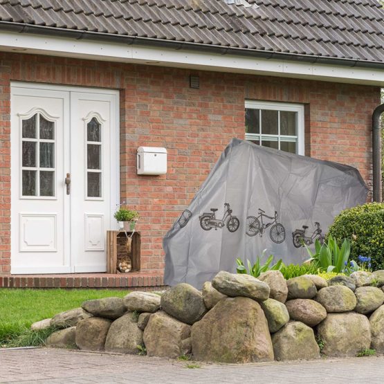 Relaxdays Polyethylene Bike Cover, Tear-Resistant, Sun Protection, 200 x 115 cm - Image 3
