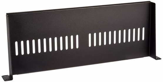 StarTech 1U Server Rack Shelf - Universal Vented Rack Mount Cantilever Tray for 19" Network Equipment Rack & Cabinet - Heavy Duty Steel – Weight Capacity 44lb/20kg - 7" Deep Shelf, Black - Image 2