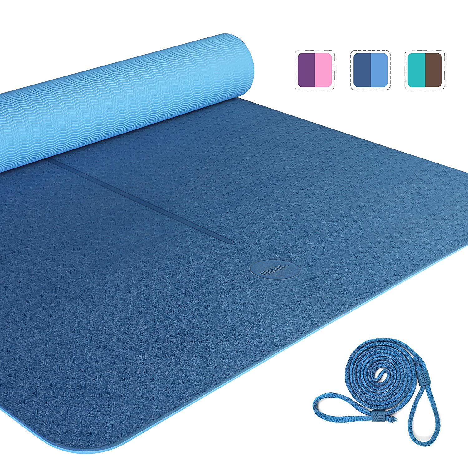 UMI. by Amazon Eco Yoga Mat Extra Large NonSlip Pilates Mat Thick