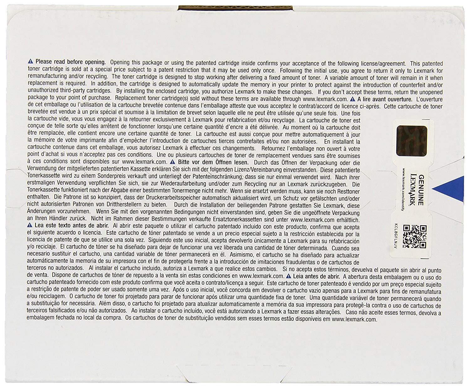 Lexmark CS720/725 Black High Yield Return Toner 20K - Image 3