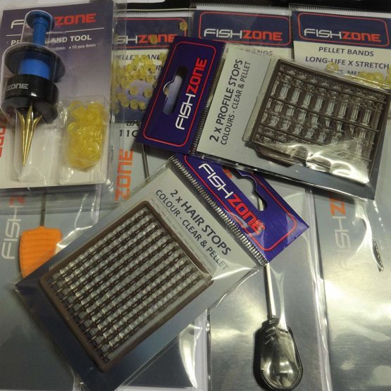 Fishzone - Comprehensive Baiting Up Terminal Tackle Accessory Kit Tools For Coarse Freshwater Fishing Bands Needles Drills Stops - Ideal For Rig Making Pellets Boilies and Particle Baits - Image 3