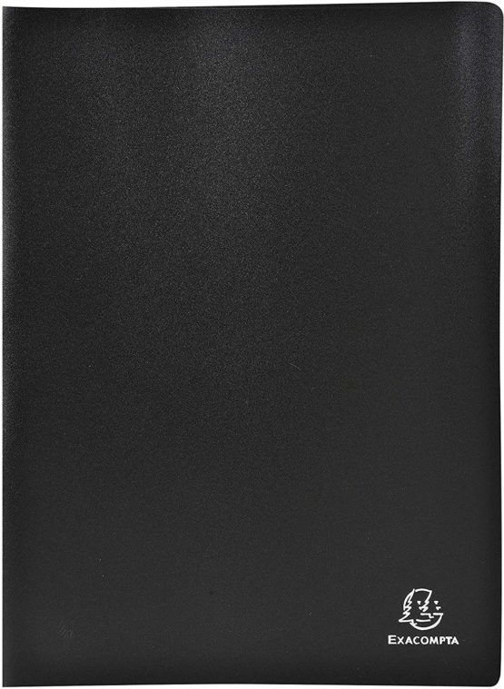 Exacompta Soft PP Display Book, A4, 30 pockets - Black